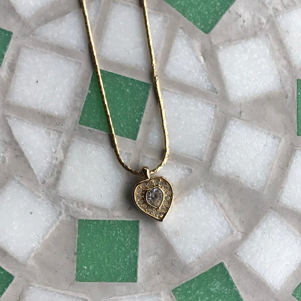 Dior Gold Heart Necklace